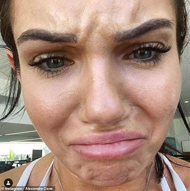Sweat for it: Alexandra recently kept things real as she shared a raw sweaty selfie after hitting the gym and doing her newly launched Happy Body workout plan