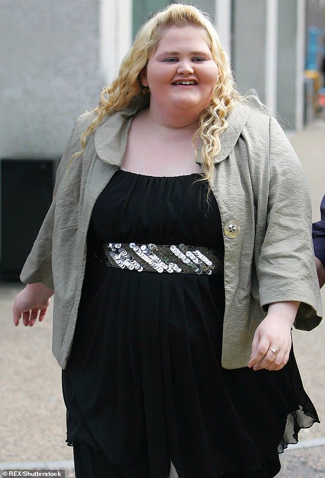 'Wasn't healthy': Emma told host Lorraine Kelly: 'Three years to lose the weight, I've lost 13 stone in total. I've done it all myself this time, no one has pushed me to do it. I wasn't healthy, always out of breath, asthma got worse and I ended up diabetic as well.' (pictured in 2009)