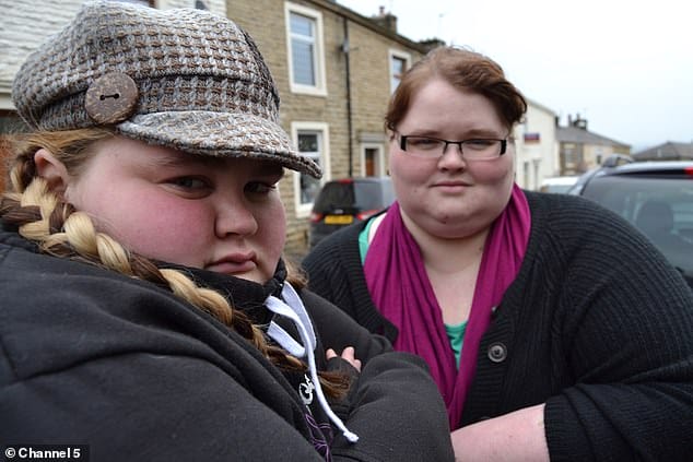 Sisters: She said about Sam: 'She's doing OK, weight issues are still happening there, I have asked her to do what I’m doing, it's all mindset. I can't help her. One day it will hit her.' (pictured together before Emma's weight loss)