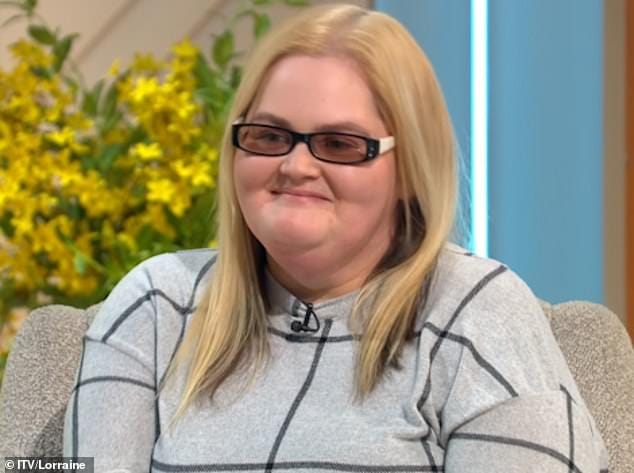 Wow: Emma Chawner showed off her staggering 13 stone weight loss on Thursday's episode of Lorraine