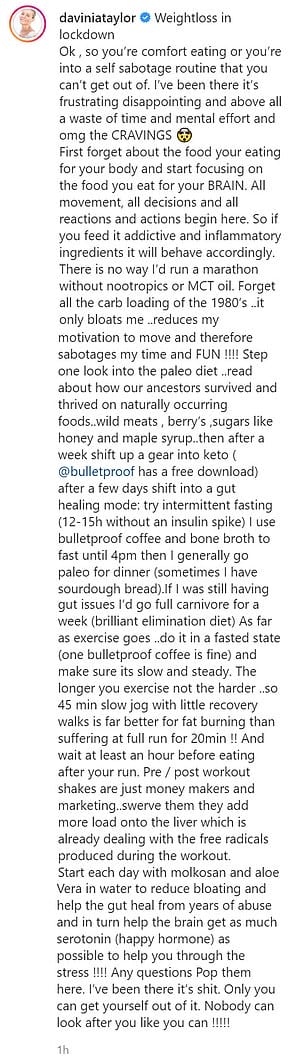Word: Davinia wrote a very lengthy post to go with the snaps