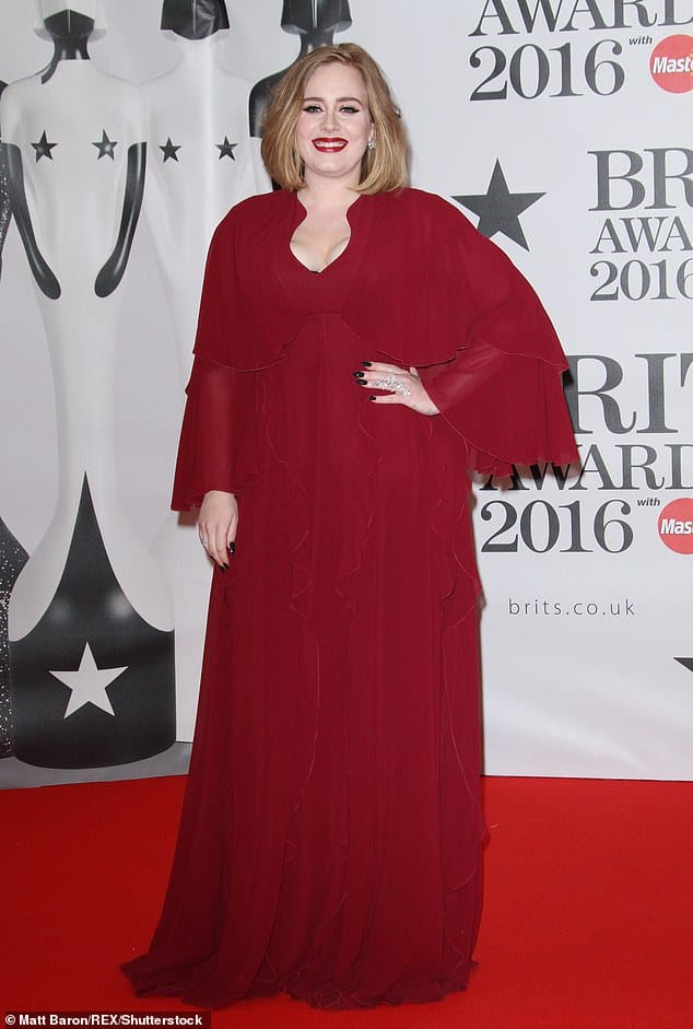 Transformed: Adele's seven stone weight loss in recent months has shocked fans, and it is believed she ramped up her fitness regime and turned to the Sirtfood diet (pictured in 2016)