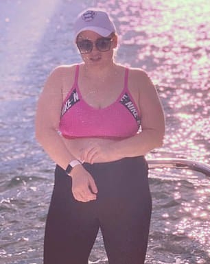 Rebel Wilson is well on her way to slimming down to her goal weight of 75kg. Pictured in May, 2020