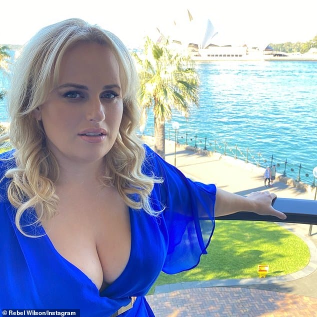 Back to it: Rebel, who hopes to slim down to 75kg, updated fans on her health and fitness journey during an interview on Sunrise on Monday. 'There's been a lot of working out, which was hard with the coronavirus restrictions,' the Pitch Perfect star said