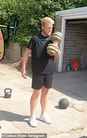 Look at him go! Colson Smith continued to showcase his epic weight loss as he gave fans a glimpse of his workout routine on Instagram stories on Saturday