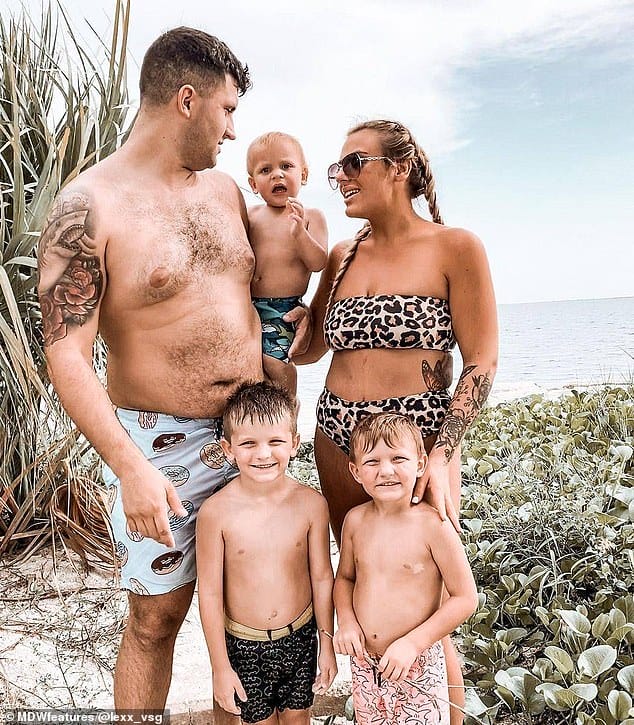 Ups and downs: Alexis admitted that her weight loss journey was not without its struggles - and said that it took a toll on her relationship with her partner Chris, 27