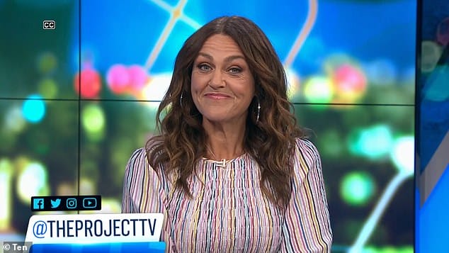 Camera ready! She wore the vibrant ensemble for an appearance on The Project, where she discussed her new Channel Ten show Would I Lie To You which aired on Monday evening