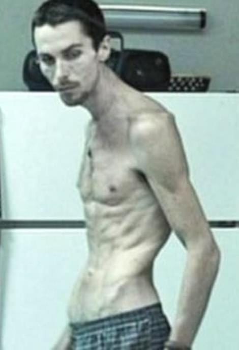 Role: He played insomniac Trevor in psychological thriller The Machinist