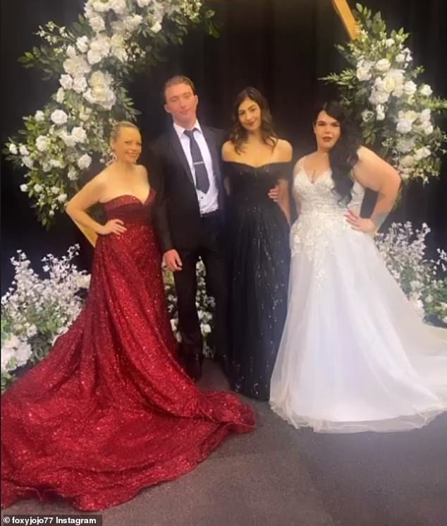 Red hot! Former Married At First Sight Jo McPharlin (left) showed off her incredible weight loss earlier this month