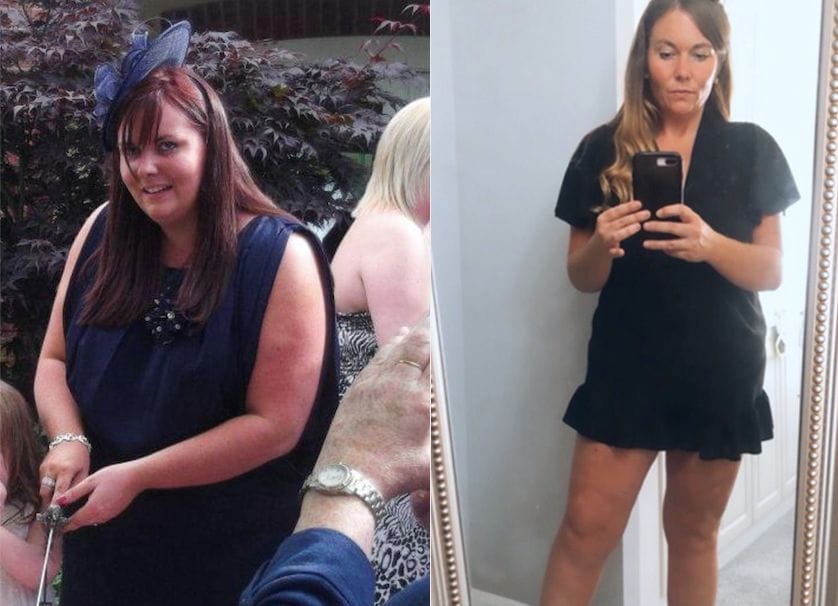 Rebecca Heasman looks unrecognisable after her six stone weight loss. (Caters)