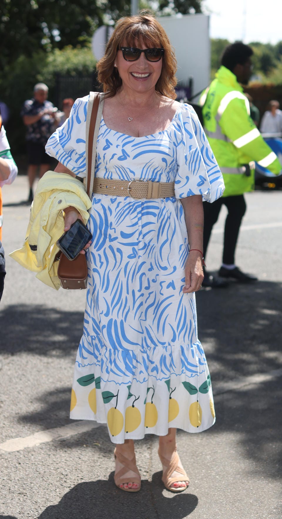 Lorraine Kelly showcased her recent weight loss at Wimbledon this week. (Photo by James Manning/PA Images via Getty Images)
