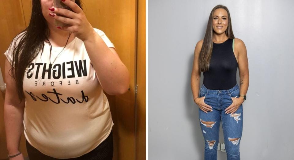 Sinead McCarthy saw a 7st weight loss after overhauling her diet and fitness regime. (Collect/SWNS)