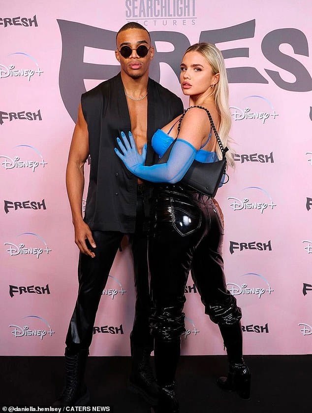 Daniella met her boyfriend, pictured together, in 2021, who helped her to finally develop a good relationship with food and she stopped counting my calories
