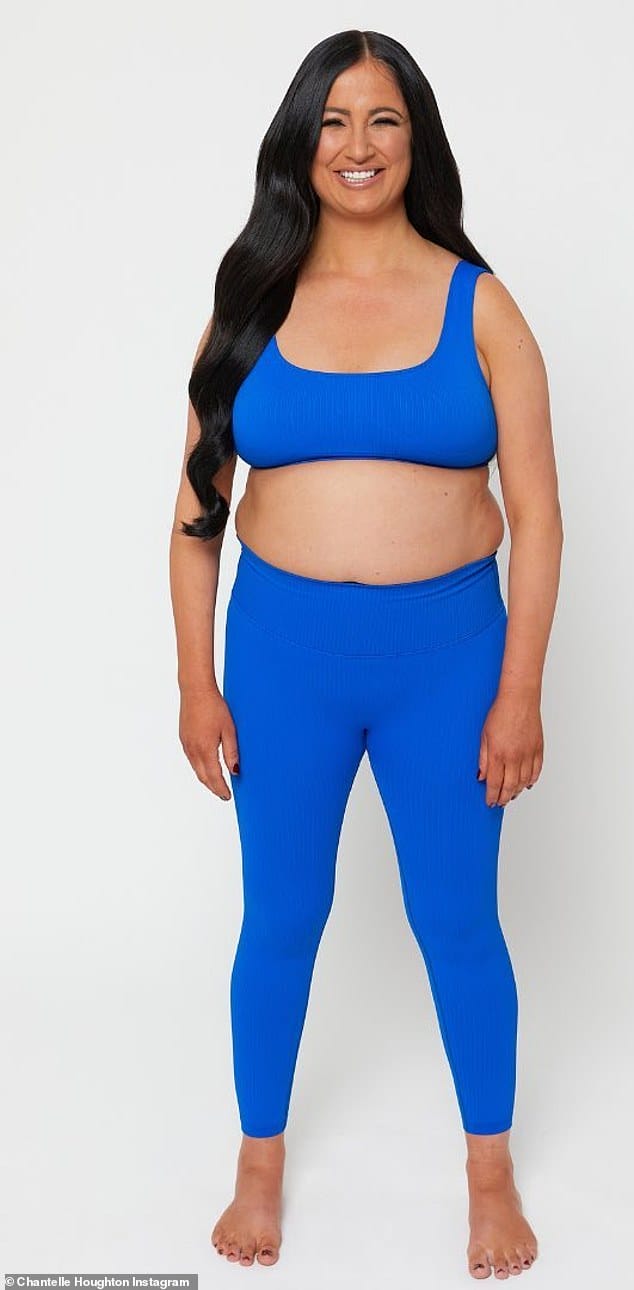 Struggles: Chantelle revealed she had embarked on a new diet earlier this year after she was left so 'demoralised' by comments asking her if she was pregnant