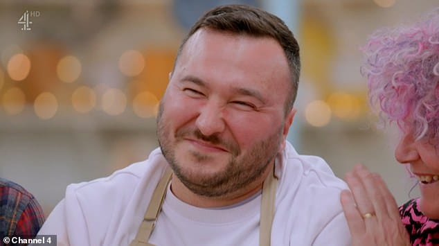 'Comfort': The latest series of the Channel 4 show kicked off on Tuesday night and saw Will be the first baker to be sent home, while Yanusz (pictured) was the first to be crowned star baker