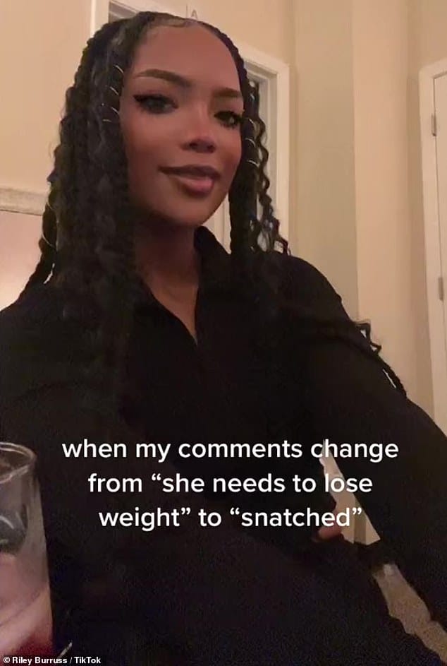 'Snatched': The NYU student, who hopes to be an entertainment lawyer, recently addressed her weight loss on her TikTok account